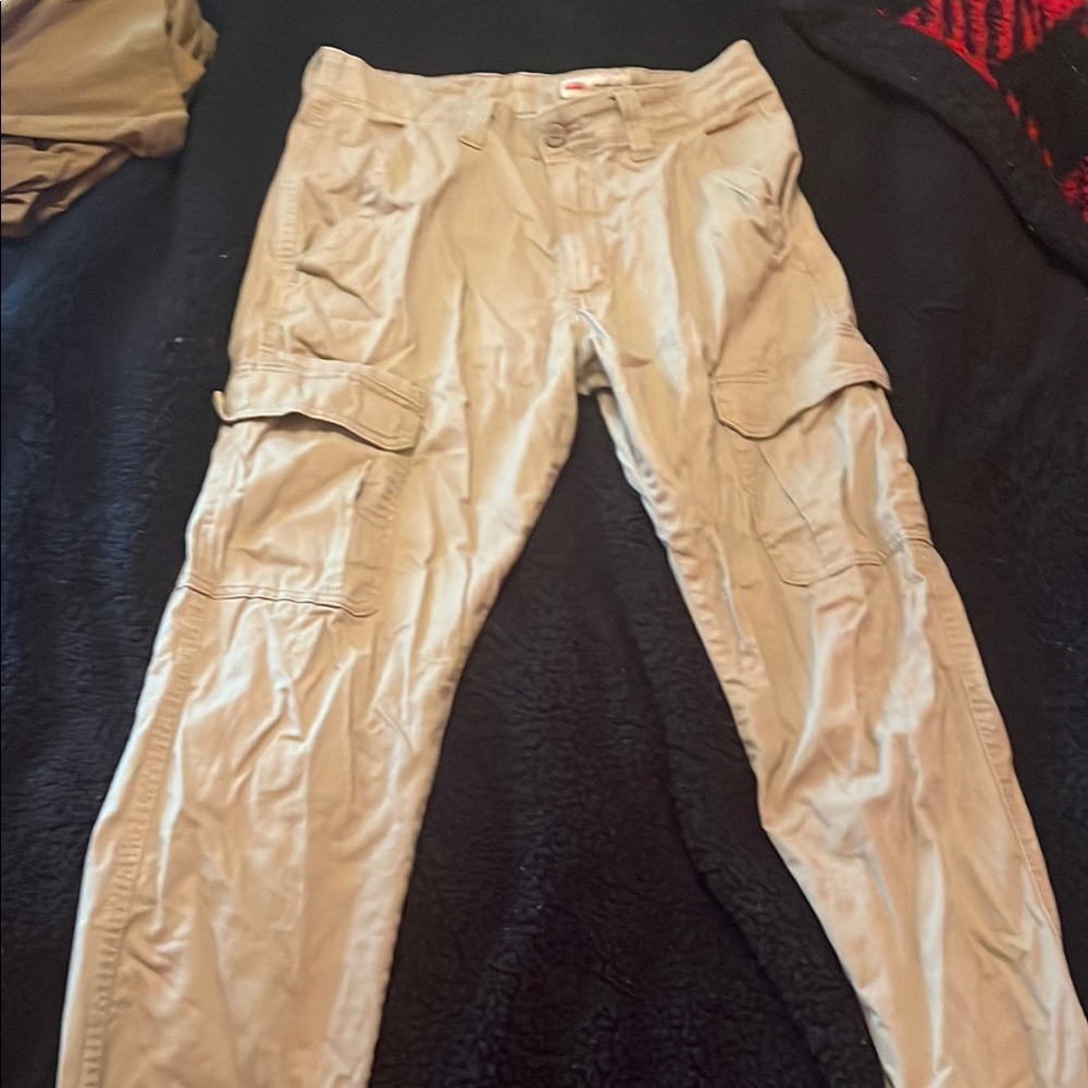 Men's Tan Cargo Pants